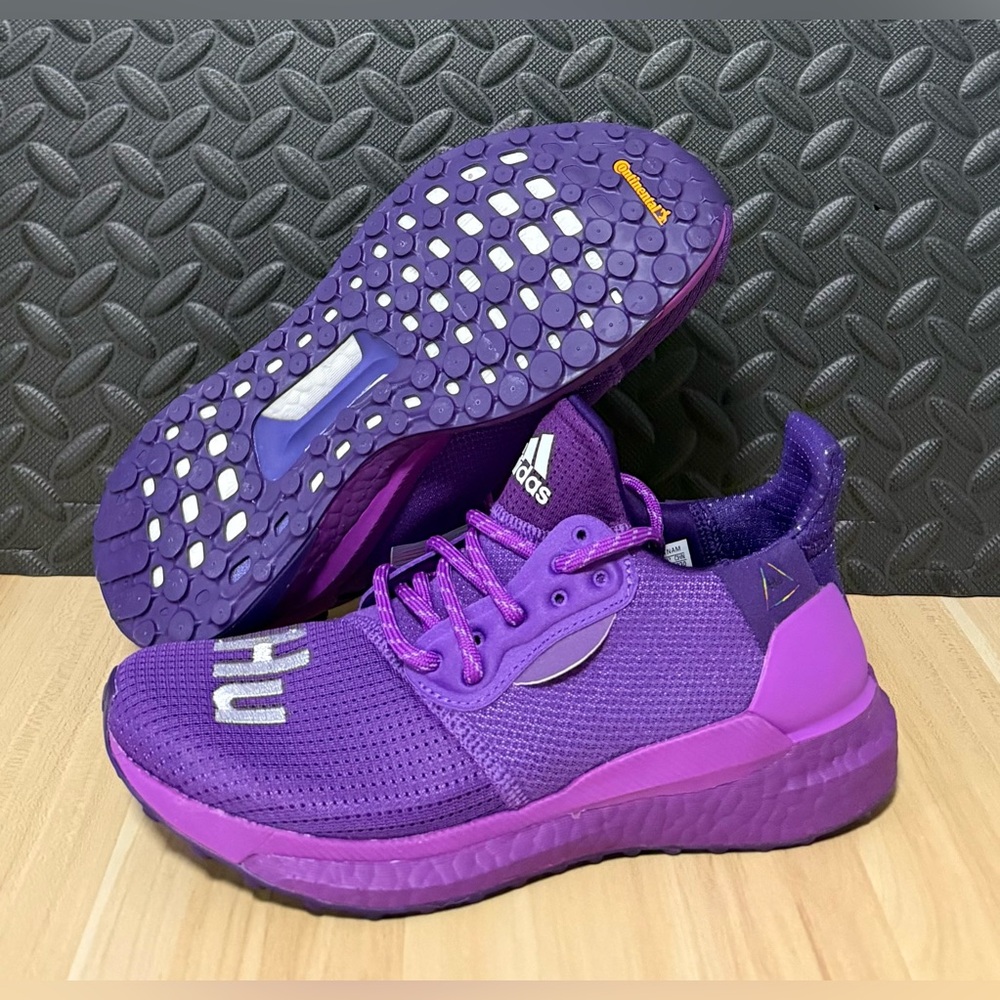Adidas Pharrell Williams X Solar Hu Glide Purple EG7770 Mens Size‎ Womens Size 6